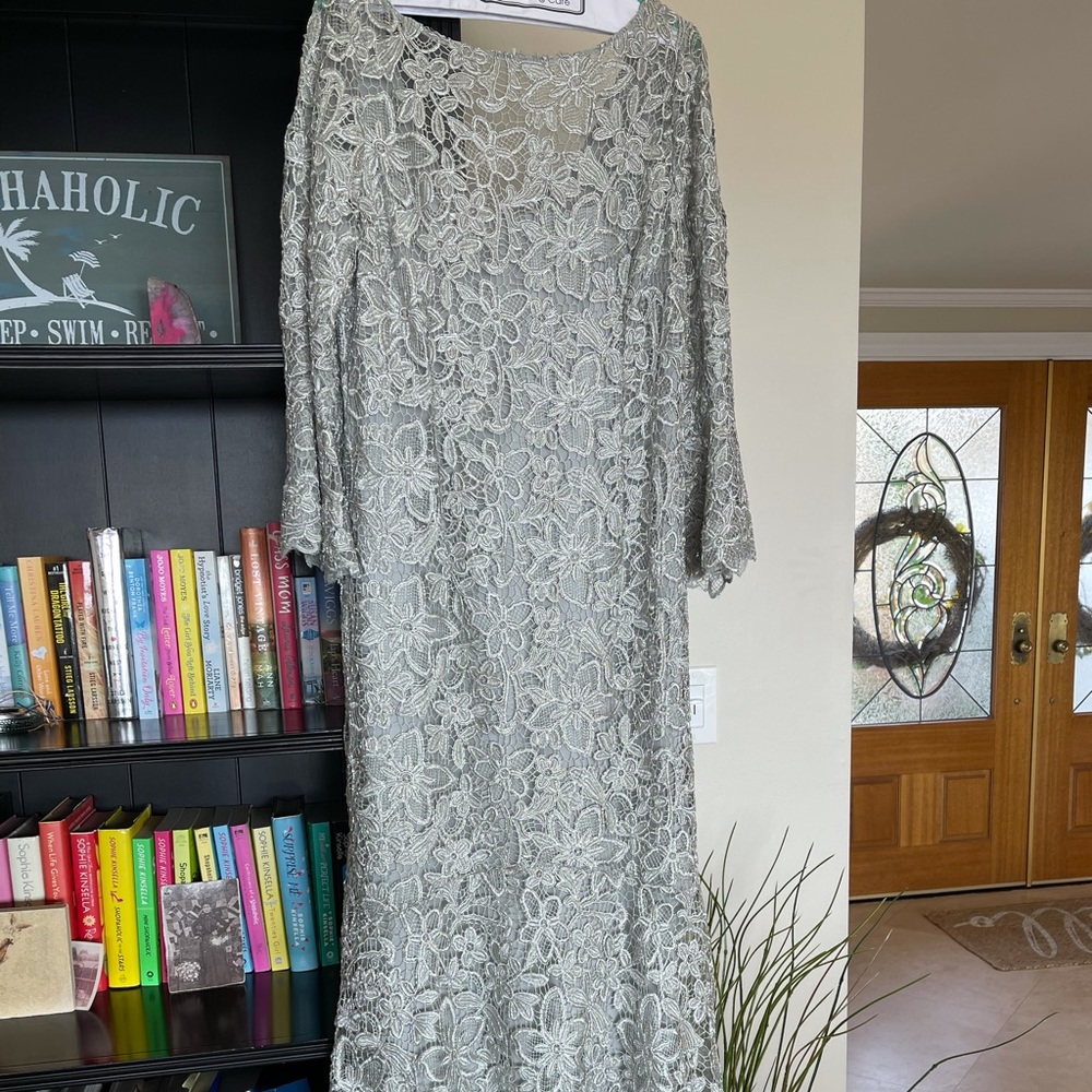 TERI JON LACE GOWN - Picture 4 of 6